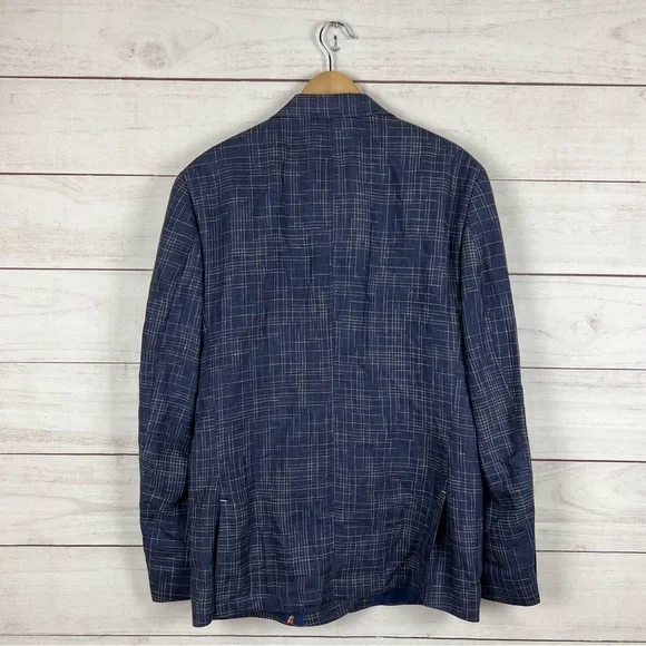 A Fish Named Fred Linen Blazer Jacket Size 40